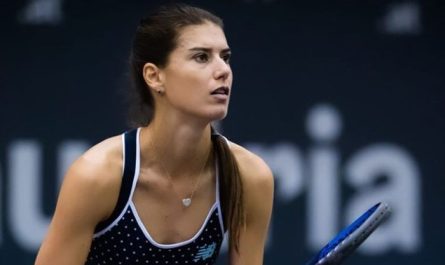 Sorana Cirstea dupa meci victorie rochie cu buline
