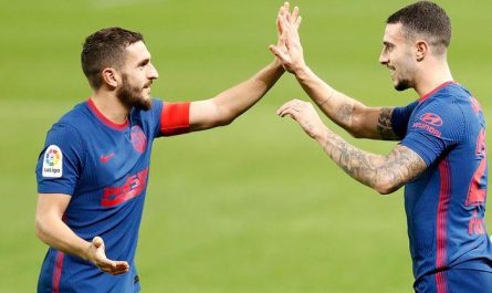 Atletico Madrid jucatori batand palma