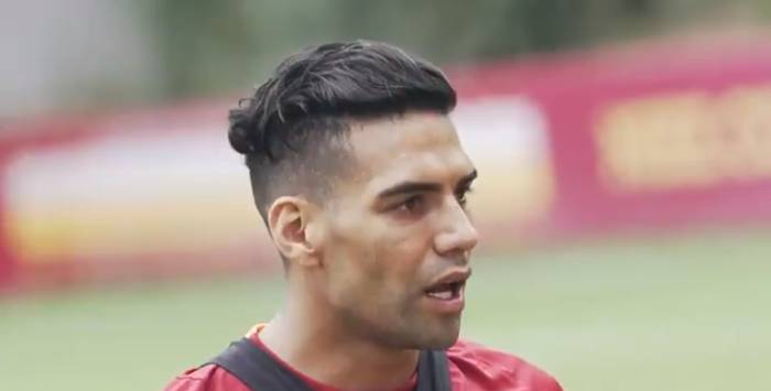 Radamel Falcao la antrenament