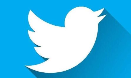 twitter simbol logo cu umbra