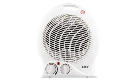 Aeroterma Zass ZFH 03, 2000 W, 2 trepte putere, Termostat reglabil, Protectie la supraincalzire, Alb