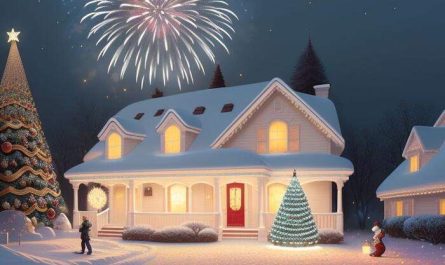 Anul Nou urari si artificii cu mesaje fericire familie