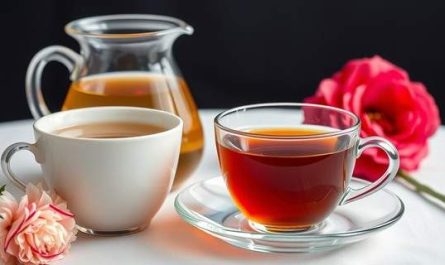 cesti cu ceai si flori decor