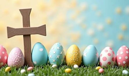 paste cruce jerfta oua colorate