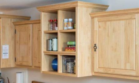 dulapuri si rafturi de bucatarie pe perete